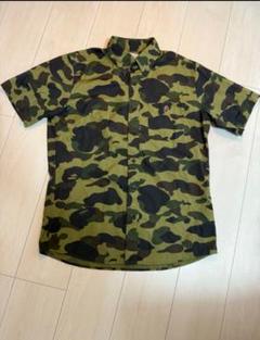 【A BATHING APE APE エイプ　ベイプ】迷彩ゲームシャツ アディダス× アベイシングエイプ adidas A BATHING APE Tシャツ
