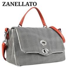 ⭐︎お値下げ⭐︎ 美品⭐︎ザネラートポスティーナショルダーバッグS グレージュ ZANELLATO (ザネラート) 2WAY レザー ショルダーバッグ Postina
