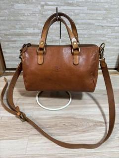 美品♡オールレザー♡イルビゾンテ 2way ショルダー ミニボストン バッグ イルビゾンテ ミニボストンバッグ ショルダーバッグ オール