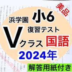 浜学園 最新版 2024年 小5 復習テスト Vクラス 算国理 3科目k