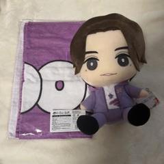 【新品、未使用】フェイスタオル ぬいぐるみ　8LOOM 久留島 巧 紫のサムネイル
