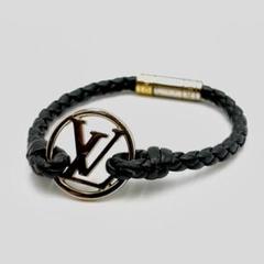 ルイヴィトン ブラスレ LVコレクション ブラック シルバー金具 ブレスレット シルバー・ロックイット ラーン ブラック ｜ルイ