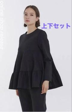 yori ヨリ　ぬくぬくヘムフリルブラウス　裏起毛 yori