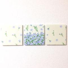ファブリックパネル ネモフィラの花畑①