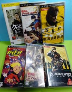 PSP ソフト メタルギア ガチトラ クロヒョウ ヴァルキュリア ソニー