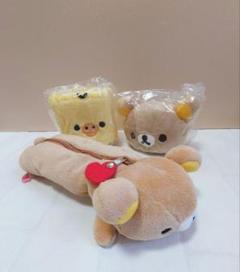 リラックマ　携帯スタンド　ぬいぐるみペンケース