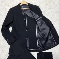 ✨A7美品✨SUIT SELECT スーツセレクトビジネススーツ　セットアップ黒