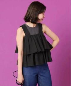 【美品】IENA イエナラブークル フリル リネン シャツ ブラウス 23年 美品】IENA イエナラブークル フリル リネン シャツ ブラウス 23