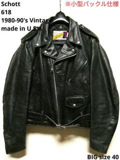1980-90sヴィンテージ！小型バックル仕様！ビッグサイズ40！ショット618