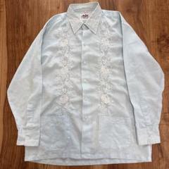 美品 CUBAVERA 長袖キューバシャツ ホワイト リネンコットン XL』