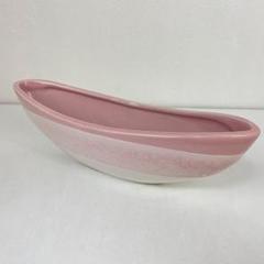 水盤 薄紅楕円 花器 花瓶 華道 生花 水器 花立 花入