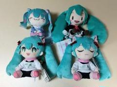 【初音ミク　ぬいぐるみ4点セット　猫耳Tシャツ　ふわぷち　もちぴこ】Miku