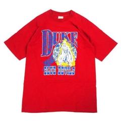 90s USA製 DUKE 大学 カレッジチームロゴ シングルステッチ L