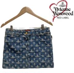 出産祝い 【レア】Vivienne Westwood ミニスカート デニム オーブ 黒 - ミニスカート