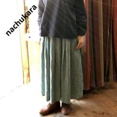 nachukara ナチュカラ　リネンタックギャザースカート