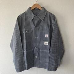 90s アメリカ製　POINTER ポインター　ヒッコリー　カバーオール　M POINTER BRAND ポインターブランド / ヒッコリーストライプ
