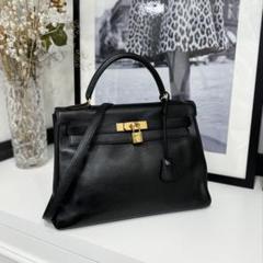 美品 HERMES エルメス ケリー32 ガリバー ブラック