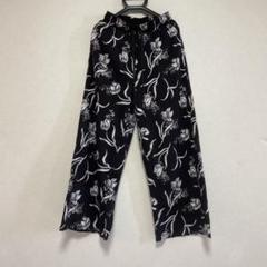 BAYFLOW ワイドフラワープリント ブラックパンツ サイズ2
