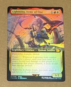 MTG Lightning，Army of One 英語　拡張foil FF13 Final Fantasy Foil: Lightning, Army of One