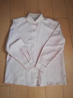 オフィス用 事務服 制服 レディースピンクストライプシャツブラウス L
