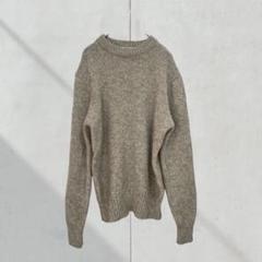 80s Woolrich ウールリッチ ウール混 ニット セーター ベージュ