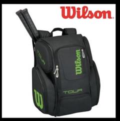 週末値下げ Wilson TOUR ラケットバッグ リュック　ブラック 値下げ可のサムネイル