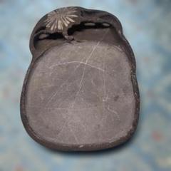 【文房具】書道具『中国 菊花石硯 天然石』縦18cm 横11cm 厚最大3.5 GE】R1380◇硯コレクター放出品◇《名品》時代 菊花石硯 /中国