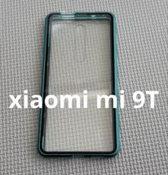 xiaomi mi 9T 360度前面 背面ケース バンパー ミントグリーン