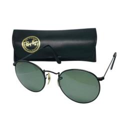 Ray-Ban W0604 Round Metal Black Chrome Sunglasses