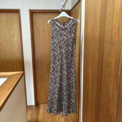 【美品】　Max Mara ノースリーブロングワンピース　花柄
