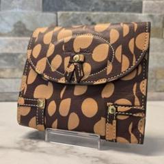 Paul Smith　ポールスミス　二つ折り財布　レザー　総柄　レオパード　美品