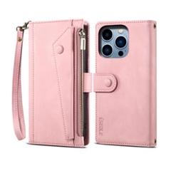 iPhone14Pro ケース 手帳型 ストラップ付き カードホルダー 財布型