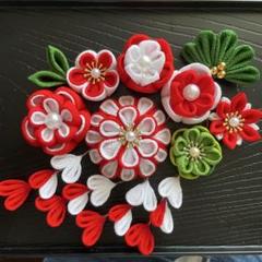 つまみ細工パーツ（naaa①） つまみ細工完成パーツ irohana 単品 剣つまみのお花 2個入 IH-7