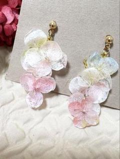 新♡紫陽花ピアス12
