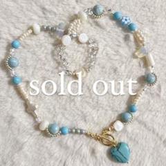 no.287／a'moureve ビーズネックレス　ハンドメイド