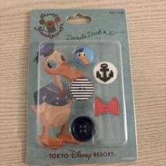 ディズニー　ドナルド　ボタン5個
