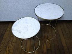 ʕ•ᴥ•ʔ  ZARA HOME ザラホーム ネストテーブル 2台 大理石 ʕ•ᴥ•ʔ 様専用 ZARA HOME ザラホーム ネストテーブル 2台 大理石