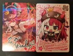 Vtuberウエハース あくびでもんすぺーど　サイン＆デフォルメ　セット