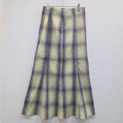 【新品、タグ付き】ローリーズファーム　ロングフレアスカート　チェック　フリー
