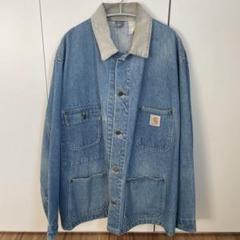 カーハート カバーオール 90s チョアコート デニム 90～00´s EDWIN期 カーハート デニムカバーオール チョアコート L