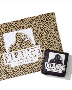 XLARGE ゴリラロゴ　ノベルティ　豹柄ブランケット入りクッション 新品タグ付 2025年最新】XLARGEクッションブランケットの人気アイテム
