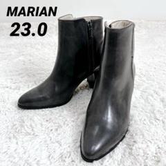 MARIAN マリアン 38 ブラック ジップブーツ ショートブーツ　黒 MARIAN マリアン 38 ブラック ジップブーツ ショートブーツ 黒 靴