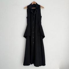 ヨウジヤマモト ロングシャツ シャツワンピース Yohji Yamamoto W-ZIPロングシャツスタイル.2020.3.9. | 852 | mark