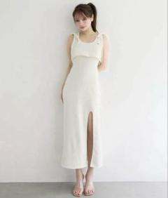 正規品　andmary Nora slit dress Ivory