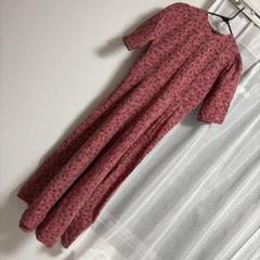 ピンク 花柄 半袖 ロングワンピース ピンク ワンピース