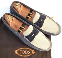 TOD'S スエード スリッポン ドライビングシューズ*革靴