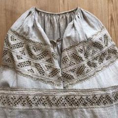 ウクライナ刺繍 vintageリネンワンピース