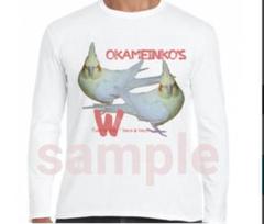【新品・新作】オカメインコ・2羽長袖Tシャツ・Mサイズ♪男女兼用サイズ♪