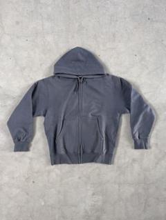 90s old uniqlo zip up hoodie fade 短丈 紺タグのサムネイル