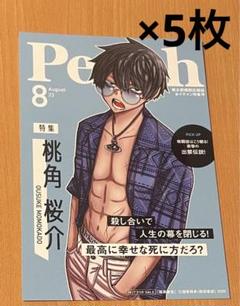 桃角桜介 5枚セット両面イラストカード【新品】TSUTAYA限定特典2025